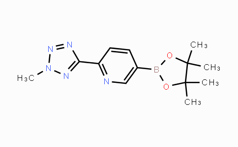CAS No. 1056039-83-8, 2-(2-甲基-2H-四唑-5-基)吡啶-5-硼酸频哪醇酯