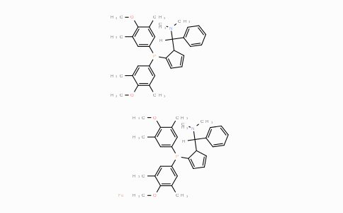 CAS No. 849925-12-8, (RP,R'P)-1,1'-Bis[bis(4-Methoxy-3,5-diMethylphenyl)phosphino]-2,2'-bis[(S)-α-(diMethylaMino)benzyl]ferrocene