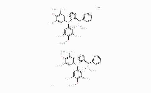 CAS No. 876608-69-4, (S,S)-(-)-2,2'-Bis[(R)-(N,N-dimethylamino)(phenyl) methyl]-1,1'-bis[di(3,5-dimethyl-4-methoxyphenyl)phosphino] ferrocene