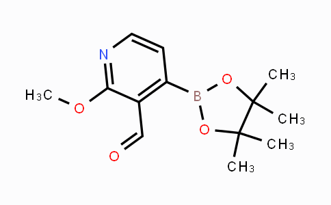 CAS No. 1309982-40-8, 2-methoxy-4-(4,4,5,5-tetramethyl-1,3,2-dioxaborolan-2-yl)pyridine-3-carbaldehyde