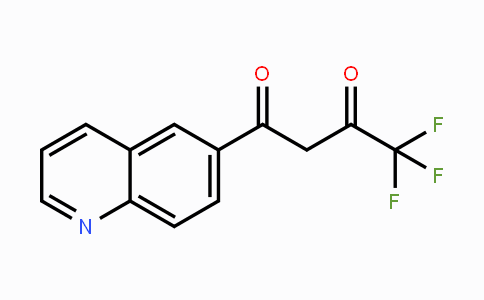 CAS No. 1805709-11-8, 4,4,4-Trifluoro-1-(quinolin-6-yl)butane-1,3-dione