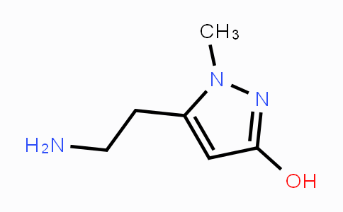 CAS No. 1555490-05-5, 5-(2-Aminoethyl)-1-methyl-1H-pyrazol-3-ol