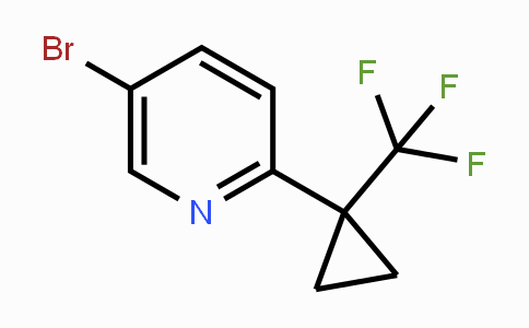 CAS No. 1431616-44-2, 5-Bromo-2-(1-(trifluoromethyl)cyclopropyl)pyridine