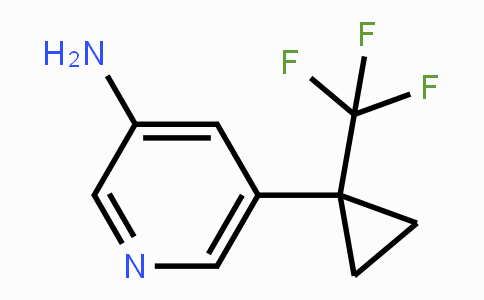 5-(1-(Trifluoromethyl)cyclopropyl)pyridin-3-amine