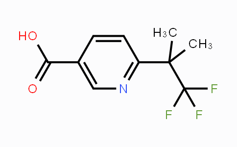 CAS No. 2090672-44-7, 6-(1,1,1-Trifluoro-2-methylpropan-2-yl)nicotinic acid