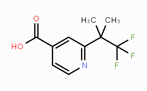 CAS No. 1823493-42-0, 2-(1,1,1-Trifluoro-2-methylpropan-2-yl)isonicotinic acid