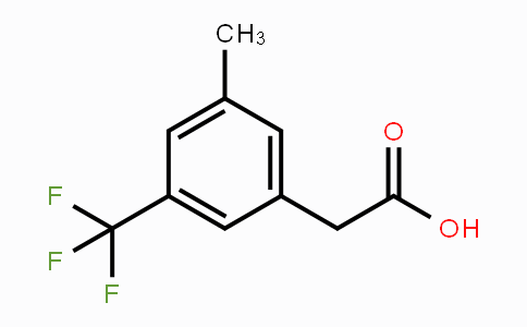 CAS No. 1214352-00-7, 2-(3-Methyl-5-(trifluoromethyl)phenyl)acetic acid