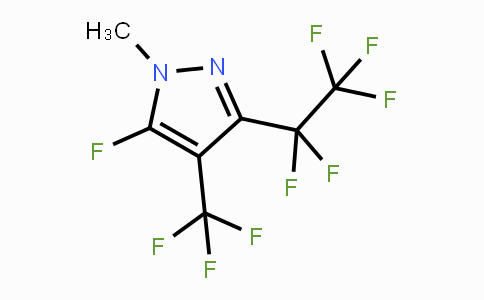 CAS No. 104315-28-8, 5-Fluoro-1-methyl-3-(perfluoroethyl)-4-(trifluoromethyl)-1H-pyrazole