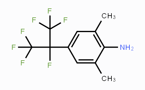 CAS No. 273735-43-6, 2,6-Dimethyl-4-(perfluoropropan-2-yl)aniline