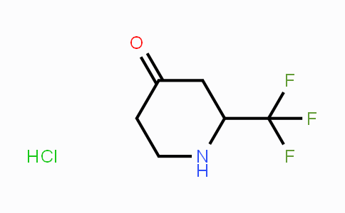 CAS No. 1253789-36-4, 2-(Trifluoromethyl)piperidin-4-one hydrochloride