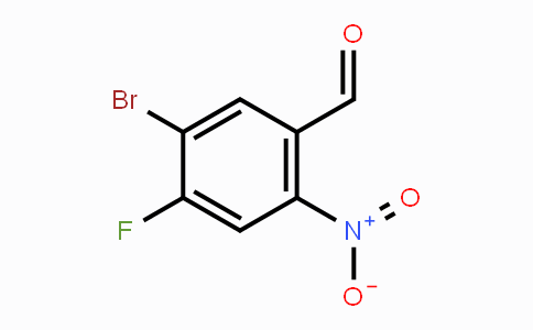 CAS No. 213382-45-7, 5-Bromo-4-fluoro-2-nitrobenzaldehyde