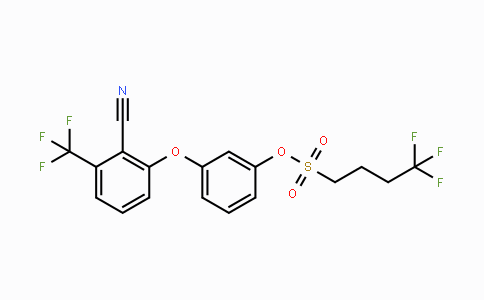 CAS No. 212188-60-8, 3-(2-Cyano-3-(trifluoromethyl)phenoxy)phenyl 4,4,4-trifluorobutane-1-sulfonate