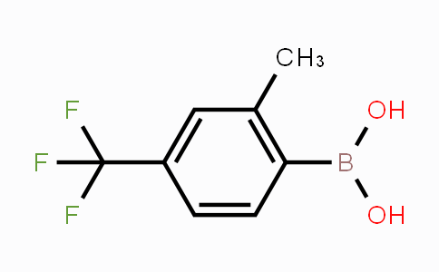 CAS No. 957034-45-6, 2-Methyl-4-(trifluoromethyl)phenylboronic acid