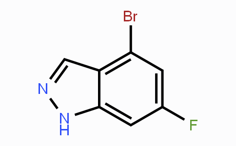CAS No. 885520-35-4, 4-Bromo-6-fluoro (1H)indazole
