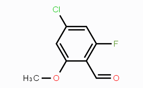 CAS No. 1158916-85-8, 4-chloro-2-fluoro-6-methoxybenzaldehyde