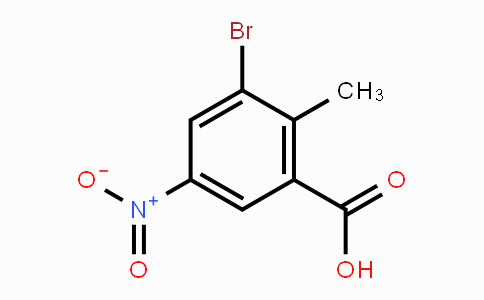 CAS No. 1269292-02-5, 3-Bromo-2-methyl-5-nitrobenzoicacid