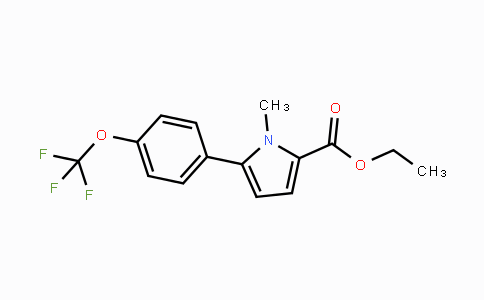 Ethyl 1-methyl-5-(4-(trifluoromethoxy)phenyl)-1H-pyrrole-2-carboxylate