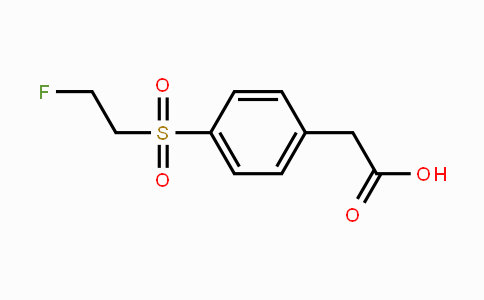 CAS No. 1536427-37-8, 2-(4-(2-Fluoroethylsulfonyl)phenyl)acetic acid