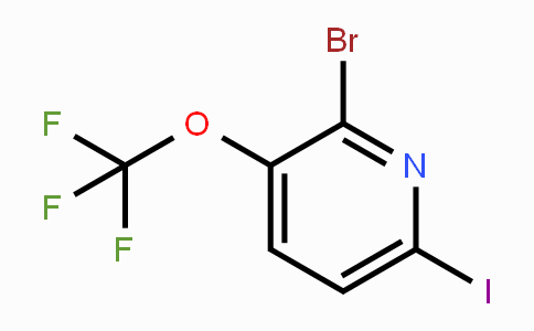 CAS No. 1361741-55-0, 2-Bromo-6-iodo-3-(trifluoromethoxy)pyridine