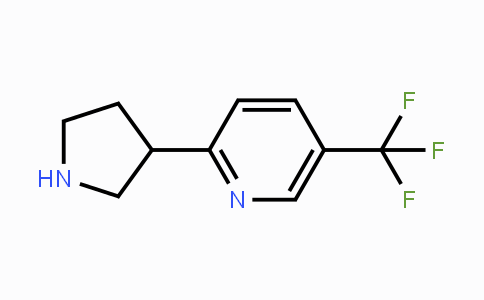 CAS No. 1196146-55-0, 2-(Pyrrolidin-3-yl)-5-(trifluoromethyl)pyridine