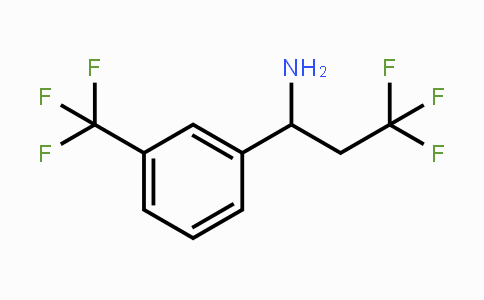 CAS No. 1020972-39-7, 3,3,3-Trifluoro-1-(3-(trifluoromethyl)phenyl)propan-1-amine