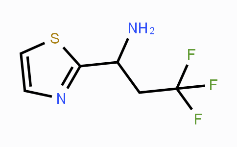 CAS No. 1566820-45-8, 3,3,3-Trifluoro-1-(thiazol-2-yl)propan-1-amine