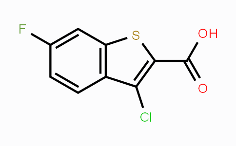 CAS No. 34576-92-6, 3-Chloro-6-fluoro-1-benzothiophene-2-carboxylic acid