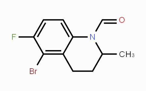 CAS No. 143703-23-5, 5-Bromo-6-fluoro-2-methyl-3,4-dihydroquinoline-1(2H)-carbaldehyde
