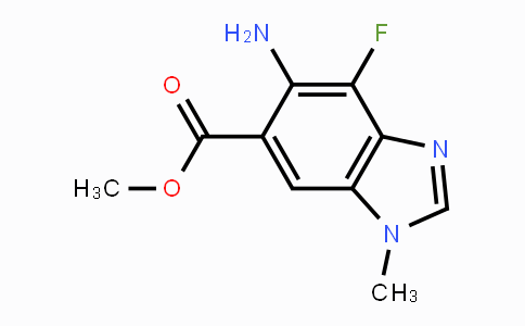 CAS No. 918321-20-7, Methyl 5-amino-4-fluoro-1-methyl-1H-1,3-benzodiazole-6-carboxylate