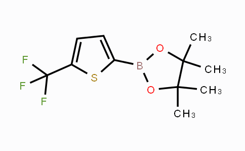 CAS No. 596819-13-5, 4,4,5,5-Tetramethyl-2-(5-(trifluoromethyl)thiophen-2-yl)-1,3,2-dioxaborolane