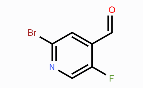 CAS No. 1005291-43-9, 2-Bromo-5-fluoroisonicotinaldehyde