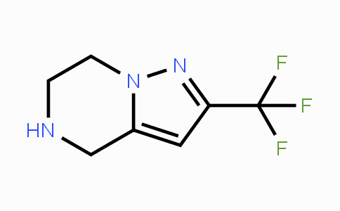 CAS No. 1196154-97-8, 2-(Trifluoromethyl)-4,5,6,7-tetrahydropyrazolo[1,5-a]pyrazine