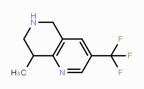 CAS No. 1211585-17-9, 8-Methyl-3-(trifluoromethyl)-5,6,7,8-tetrahydro-1,6-naphthyridine