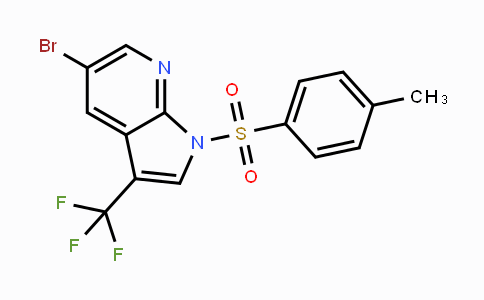 CAS No. 1207625-37-3, 5-Bromo-1-tosyl-3-(trifluoromethyl)-1H-pyrrolo[2,3-b]pyridine