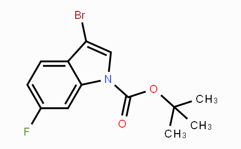 CAS No. 1314406-46-6, tert-Butyl 3-bromo-6-fluoro-1H-indole-1-carboxylate
