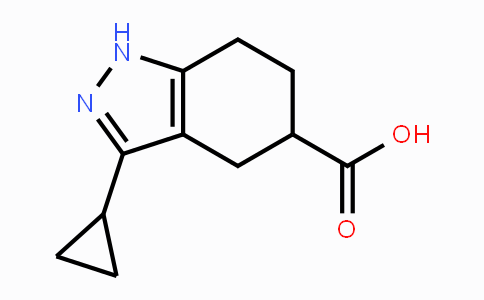 CAS No. 1359655-90-5, 3-Cyclopropyl-4,5,6,7-tetrahydro-1H-indazole-5-carboxylic acid