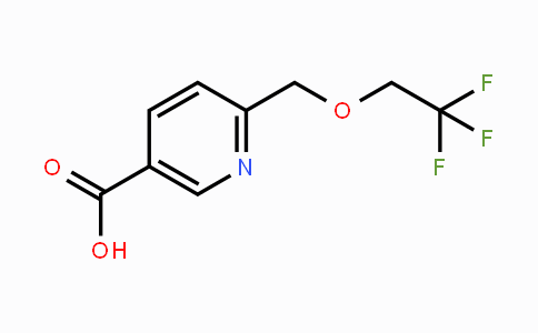 CAS No. 1072855-75-4, 6-((2,2,2-Trifluoroethoxy)methyl)nicotinic acid