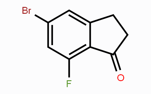 CAS No. 1242157-14-7, 5-Bromo-7-fluoro-1-indanone