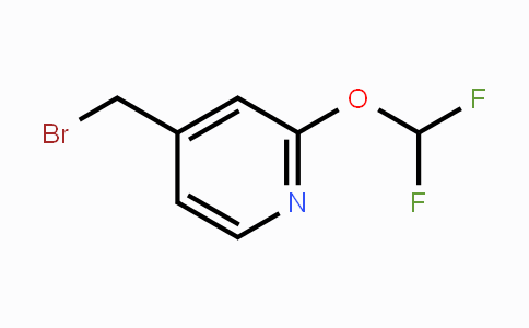 CAS No. 1268517-84-5, 4-(Bromomethyl)-2-(difluoromethoxy)pyridine