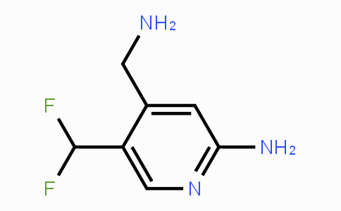 CAS No. 1805301-98-7, 4-(Aminomethyl)-5-(difluoromethyl)pyridin-2-amine