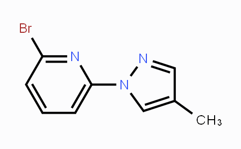 CAS No. 1159816-53-1, 2-Bromo-6-(4-methyl-1H-pyrazol-1-yl)pyridine