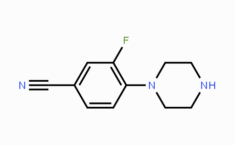CAS No. 182181-38-0, 3-Fluoro-4-(piperazin-1-yl)benzonitrile