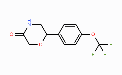 CAS No. 951627-15-9, 6-[4-(Trifluoromethoxy)phenyl]morpholin-3-one