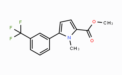 CAS No. 1893683-26-5, Methyl 1-methyl-5-(3-(trifluoromethyl)phenyl)-1H-pyrrole-2-carboxylate