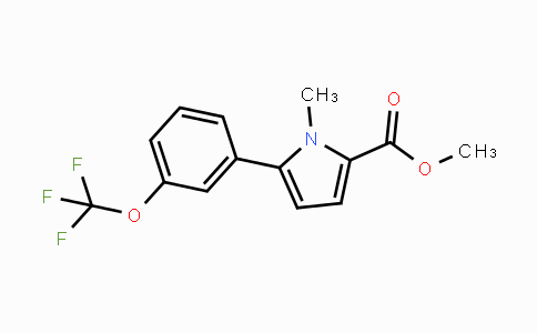 methyl 1-methyl-5-(3-(trifluoromethoxy)phenyl)-1H-pyrrole-2-carboxylate
