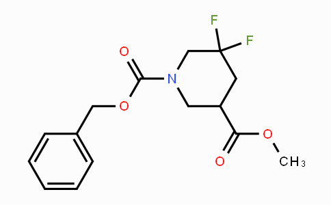 CAS No. 1356338-60-7, 1-Benzyl 3-methyl 5,5-difluoropiperidine-1,3-dicarboxylate