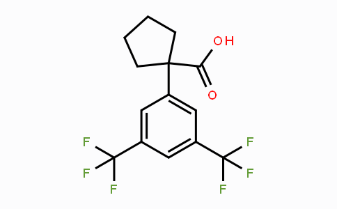 CAS No. 162781-05-7, 1-(3,5-Bis(trifluoromethyl)phenyl)cyclopentanecarboxylic acid