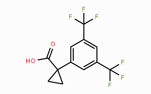 CAS No. 334477-30-4, 1-(3,5-Bis(trifluoromethyl)phenyl)cyclopropane-1-carboxylic acid