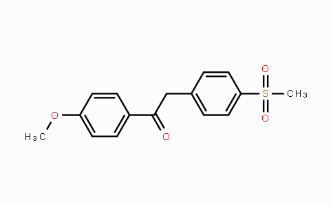 CAS No. 897930-62-0, 1-(4-Methoxyphenyl)-2-(4-(methylsulfonyl)phenyl)ethanone