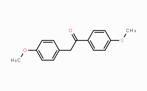 CAS No. 33420-82-5, 2-(4-Methoxyphenyl)-1-(4-(methylthio)phenyl)ethanone